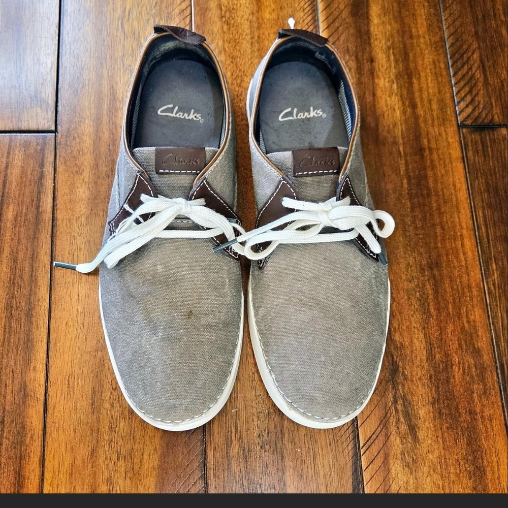 Clarks Men's Brown and Gray Boat Shoes